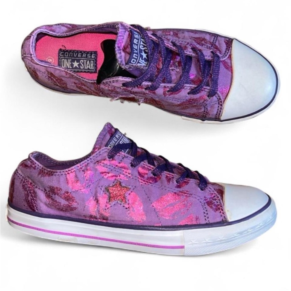 Converse All Star Chuck Taylor One Star Purple Kiss Shoes size 6